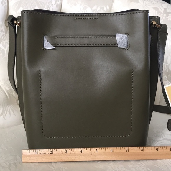 Brand New Michael Kors Genuine Leather Olive Hamilton Legacy Messenger Bag Purse - Picture 14 of 16